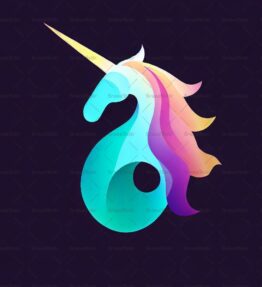 Abstraktes Einhorn